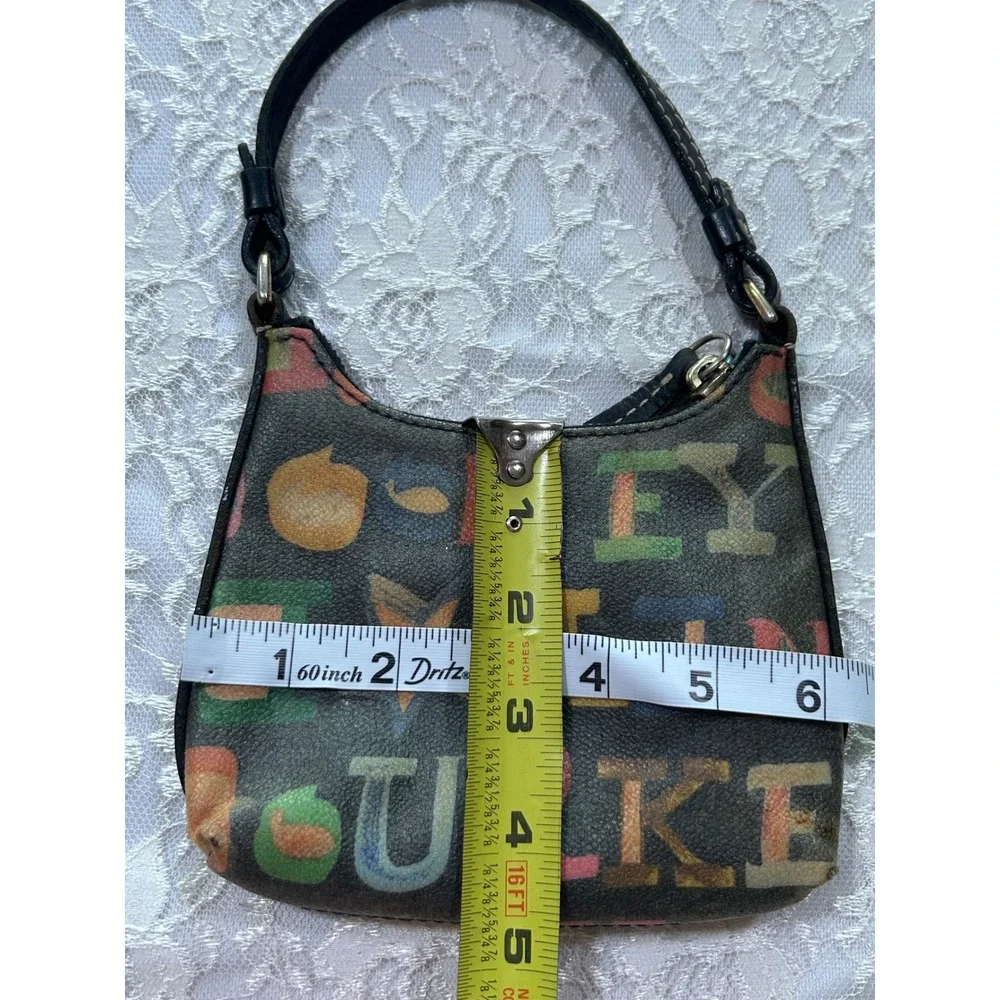 Dooney & Bourke Vintage Rainbow Monogram Mini Bag Y2K 2000s Indie Retro